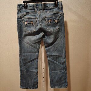 Personal Identity Junior's Jeans Size 9 / 10 Flap Pocket Cotton Spandex Stretch
